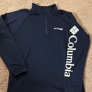 Columbia Men's Zip-Up Navy Sweater
